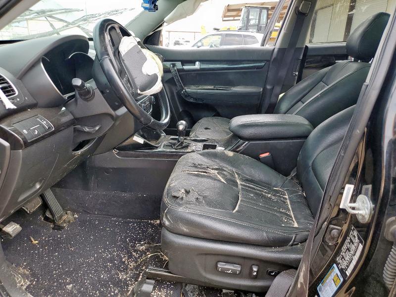 5XYKU4A70FG568638 - 2015 KIA SORENTO EX BLACK photo 7