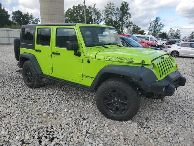 1C4BJWEGXDL567027 - 2013 JEEP WRANGLER U SAHARA 绿色 照片 4