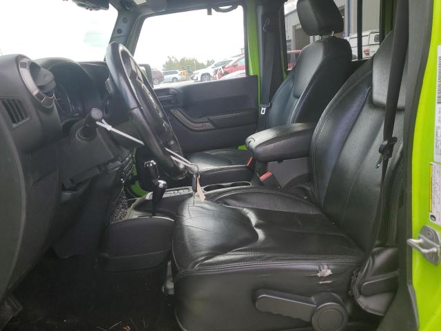1C4BJWEGXDL567027 - 2013 JEEP WRANGLER U SAHARA 绿色 照片 7