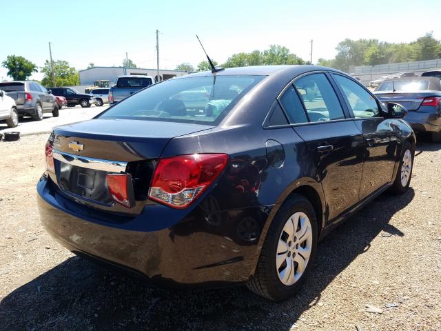 1G1PA5SH9E7444125 - 2014 CHEVROLET CRUZE LS GRAY photo 4