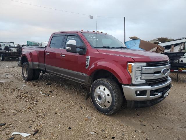 1FT8W4DT2JEB65145 - 2018 FORD F450 SUPER DUTY BURGUNDY photo 4