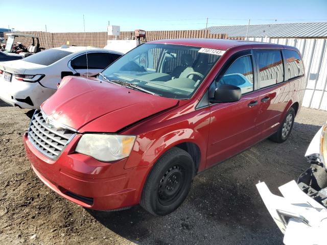 2A8HR44H28R794610 - 2008 CHRYSLER TOWN & COU LX RED photo 1