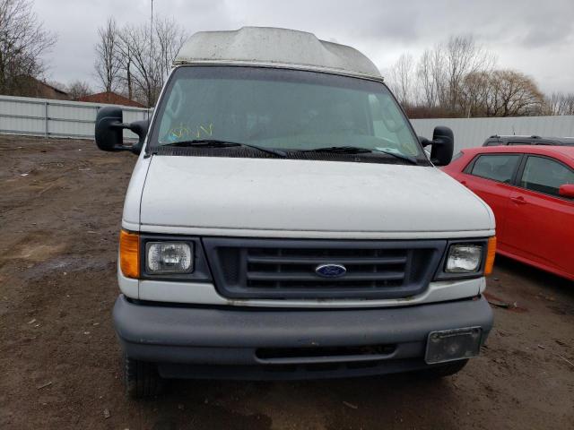 1FTNE14W67DA65403 - 2007 FORD ECONOLINE E150 VAN WHITE photo 5