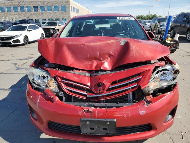 5YFBU4EEXDP161623 - 2013 TOYOTA COROLLA BASE RED photo 5