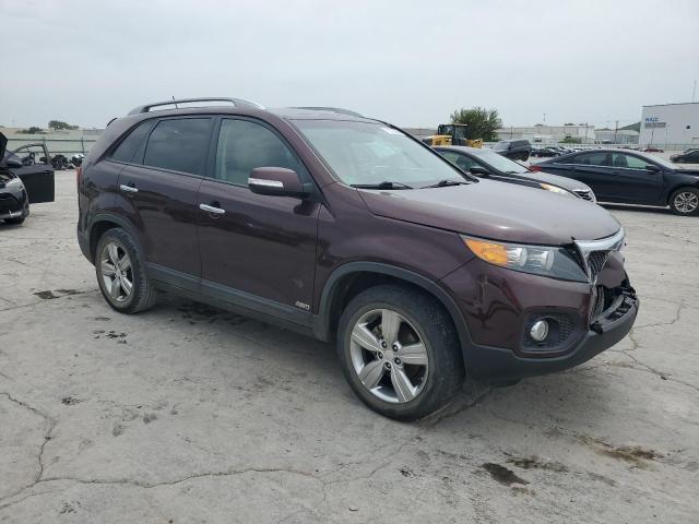 5XYKUDA23DG384747 - 2013 KIA SORENTO EX 勃艮第红 照片 4