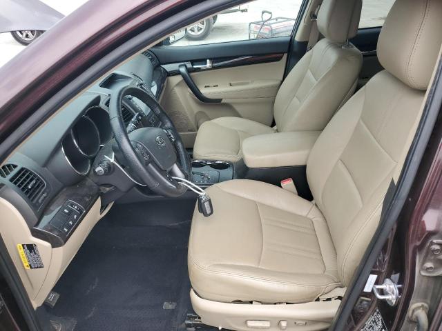 5XYKUDA23DG384747 - 2013 KIA SORENTO EX 勃艮第红 照片 7