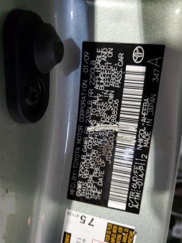 JTDKB20U197888506 - 2009 TOYOTA PRIUS TEAL photo 13