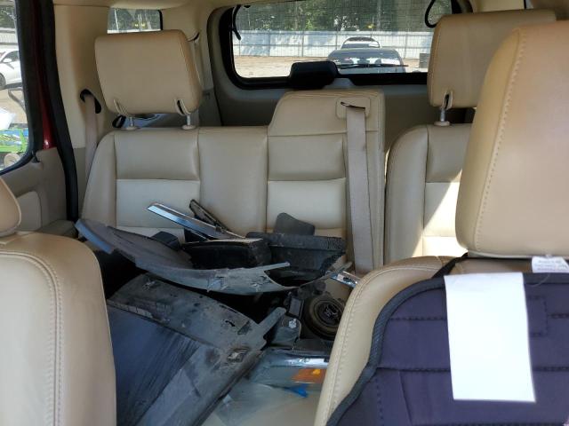 1FMEU6EE8AUA33819 - 2010 FORD EXPLORER EDDIE BAUER Czerwony zdjęcie 10