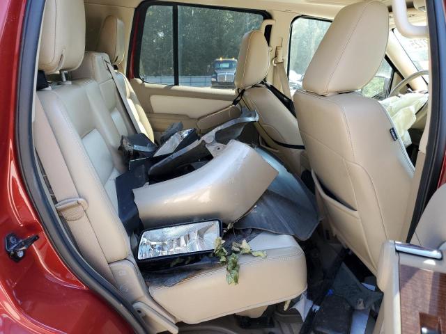 1FMEU6EE8AUA33819 - 2010 FORD EXPLORER EDDIE BAUER Czerwony zdjęcie 11