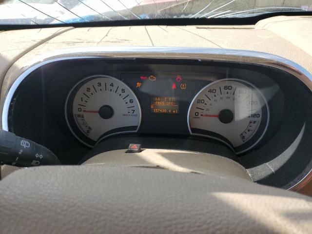 1FMEU6EE8AUA33819 - 2010 FORD EXPLORER EDDIE BAUER Czerwony zdjęcie 9