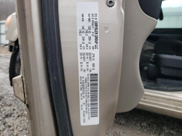 2C4RDGBG0DR757202 - 2013 DODGE GRAND CARA SE GOLD photo 13