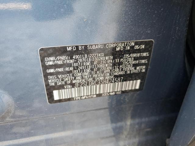 JF2SLDRC3SH424587 - 2025 SUBARU FORESTER LIMITED أزرق صورة 14