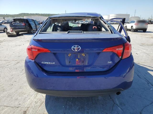 2T1BURHE0JC074530 - 2018 TOYOTA COROLLA L BLUE photo 6