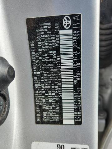 5YFBURHE6KP947294 - 2019 TOYOTA COROLLA L SILVER photo 13