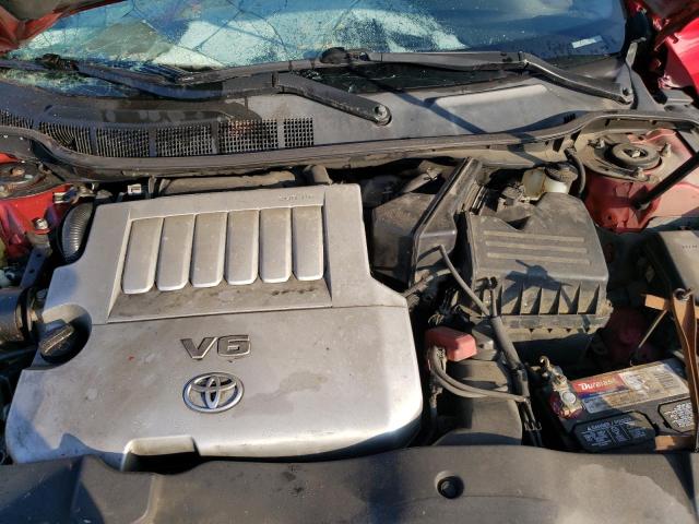 4T1BK46K38U063600 - 2008 TOYOTA CAMRY LE RED photo 11