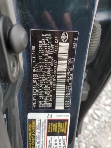 4T1BF1FK9HU294357 - 2017 TOYOTA CAMRY LE BLACK photo 12