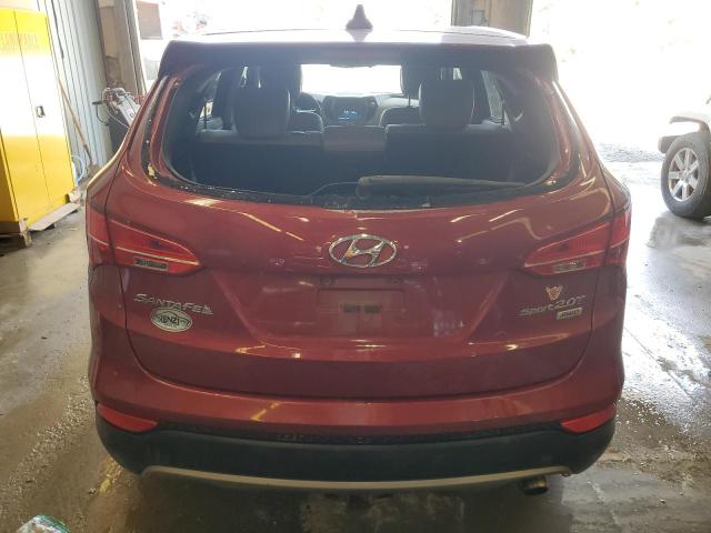 5XYZWDLA8DG060383 - 2013 HYUNDAI SANTA FE S RED photo 6
