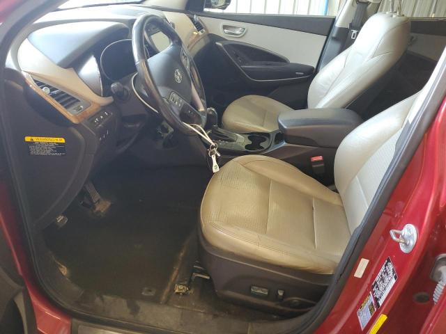 5XYZWDLA8DG060383 - 2013 HYUNDAI SANTA FE S RED photo 7