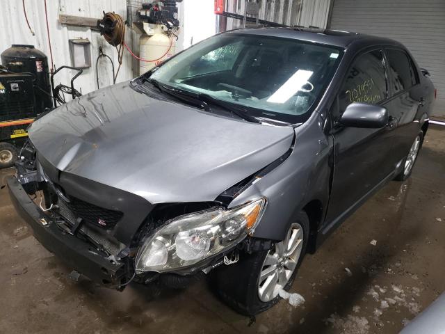 1NXBU40E09Z113545 - 2009 TOYOTA COROLLA BASE GRAY photo 2