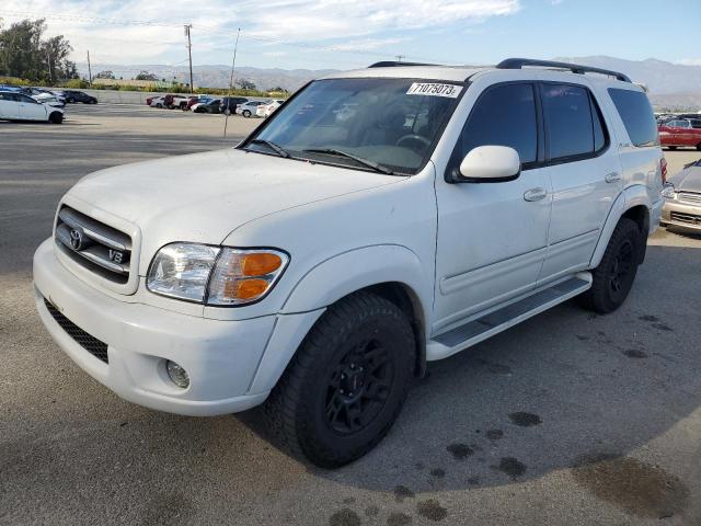 5TDZT38A94S235268 - 2004 TOYOTA SEQUOIA LIMITED WHITE photo 1