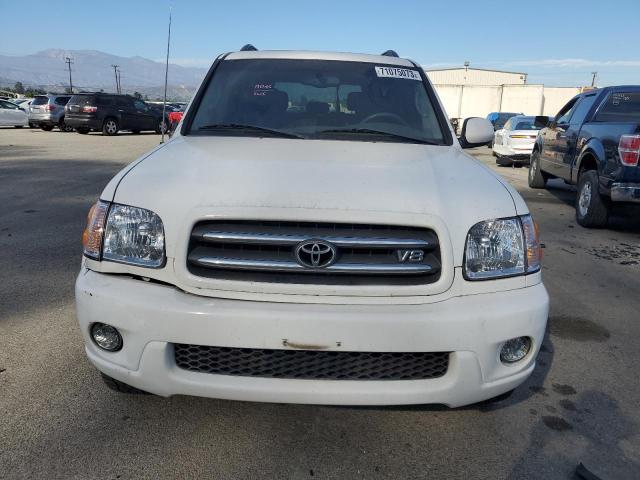 5TDZT38A94S235268 - 2004 TOYOTA SEQUOIA LIMITED WHITE photo 5