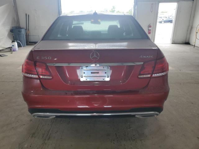WDDHF8JB9EA971912 - 2014 MERCEDES-BENZ E 350 4MATIC BURGUNDY photo 6
