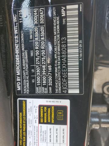 4JGDF6EEXHA880813 - 2017 MERCEDES-BENZ GLS 450 4MATIC BLACK photo 13