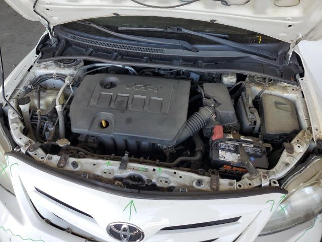 5YFBU4EE2DP177279 - 2013 TOYOTA COROLLA BASE თეთრი ფოტო 11
