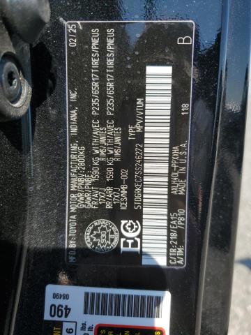 5TDGRKEC7SS246272 - 2025 TOYOTA SIENNA LE/XLE Қара фото 14