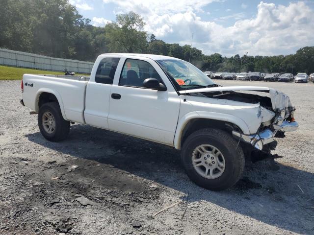 1D7HG42N34S685318 - 2004 DODGE DAKOTA SLT WHITE photo 4