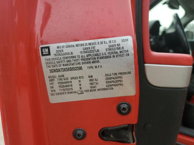 3GNDA73X58S652396 - 2008 CHEVROLET HHR SS RED photo 13