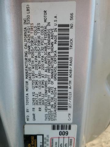 5TEUU42N06Z270294 - 2006 TOYOTA TACOMA ACCESS CAB 银色 照片 13