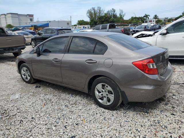 2HGFB2F85CH519026 - 2012 HONDA CIVIC EX GRAY photo 2