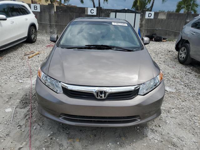 2HGFB2F85CH519026 - 2012 HONDA CIVIC EX GRAY photo 5