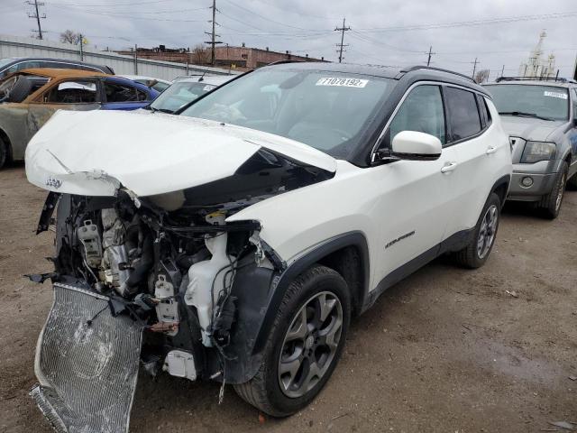 3C4NJDCB5JT433485 - 2018 JEEP COMPASS LIMITED WHITE photo 1