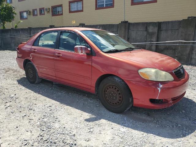 1NXBR32E35Z512310 - 2005 TOYOTA COROLLA CE RED photo 4