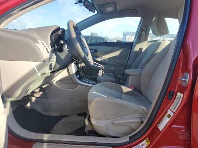 1NXBU4EE0AZ183818 - 2010 TOYOTA COROLLA BASE Rojo foto 7
