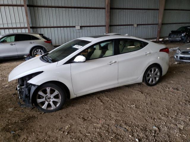 5NPDH4AE3DH241149 - 2013 HYUNDAI ELANTRA GLS WHITE photo 1