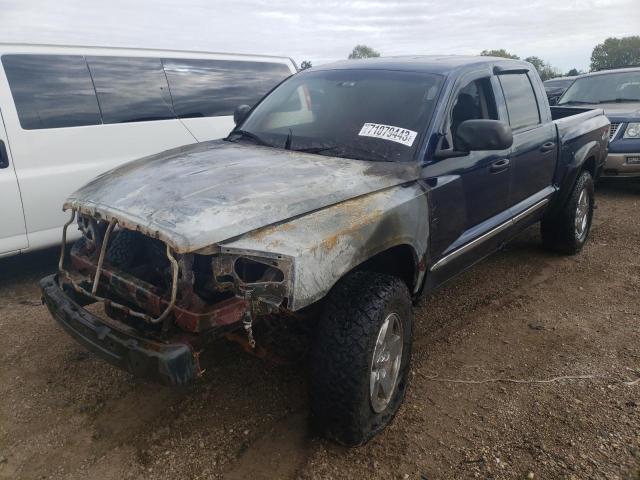 1D7HW58N06S589794 - 2006 DODGE DAKOTA QUAD LARAMIE BLUE photo 1