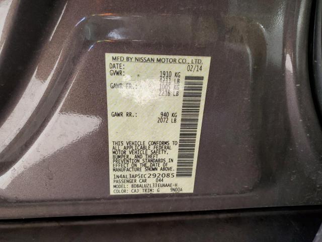 1N4AL3AP5EC292085 - 2014 NISSAN ALTIMA 2.5 BROWN photo 12