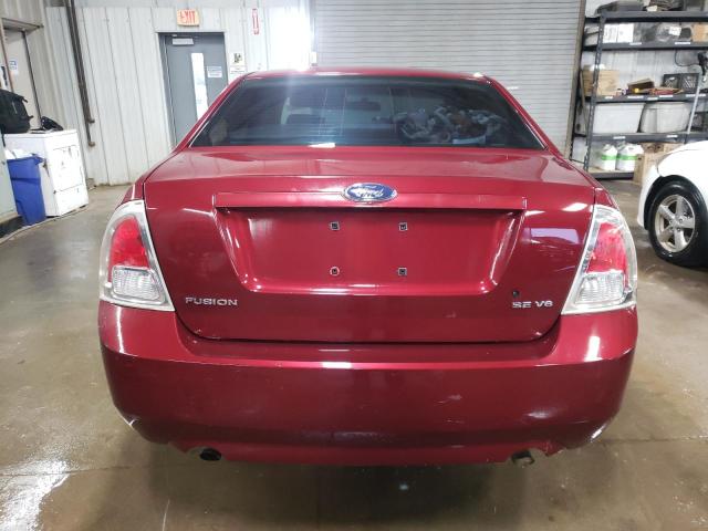 3FAHP07177R123405 - 2007 FORD FUSION SE BURGUNDY photo 6