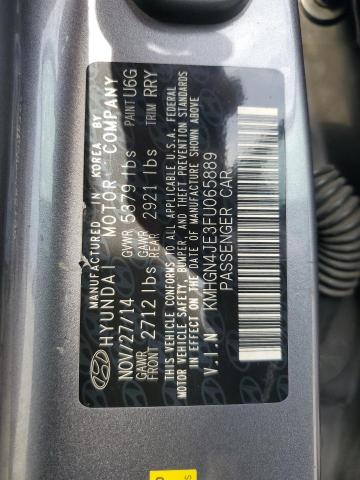 KMHGN4JE3FU065889 - 2015 HYUNDAI GENESIS 3.8L Grafit foto 12