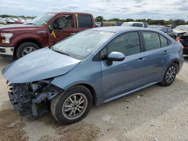 JTDEAMDE4NJ049879 - 2022 TOYOTA COROLLA LE BLUE photo 1