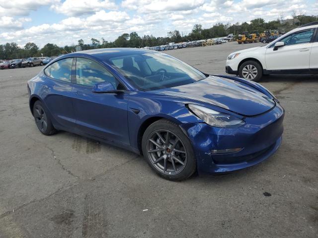 5YJ3E1EB2MF044880 - 2021 TESLA MODEL 3 蓝色 照片 4