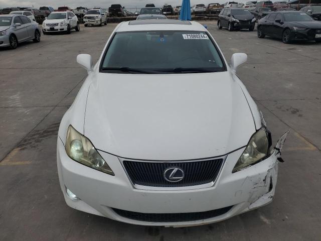 JTHBK262182058561 - 2008 LEXUS IS 250 WHITE photo 5