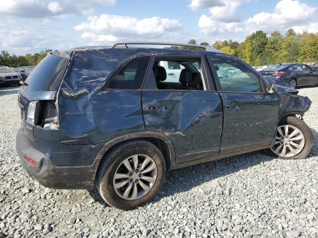 5XYKU4A23BG014346 - 2011 KIA SORENTO EX BLUE photo 3