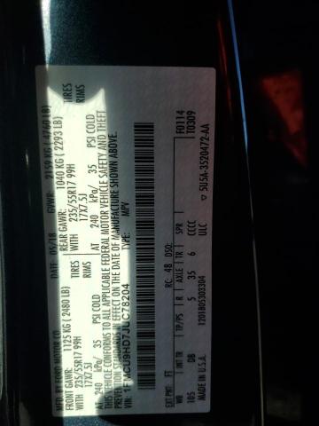 1FMCU9HD7JUC78204 - 2018 FORD ESCAPE SEL 蓝色 照片 13