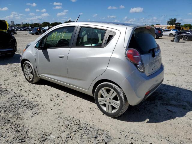 KL8CD6S98FC724308 - 2015 CHEVROLET SPARK 1LT SILVER photo 2