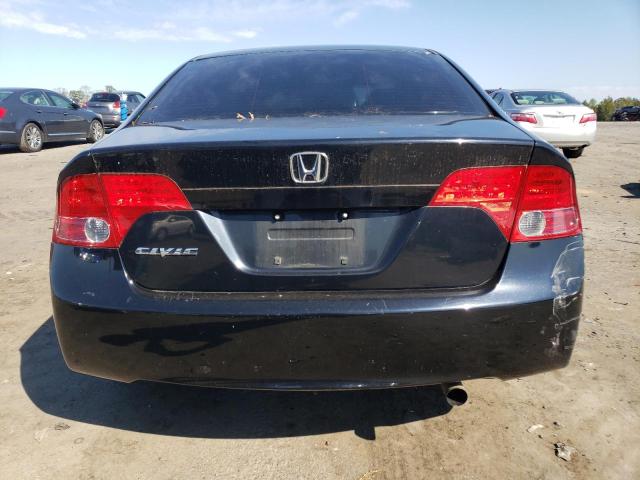 1HGFA16878L023202 - 2008 HONDA CIVIC EX BLACK photo 6