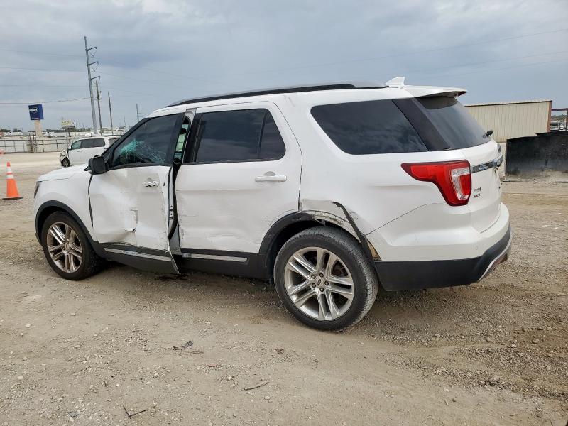 1FM5K7D80HGD02668 - 2017 FORD EXPLORER XLT WHITE photo 2